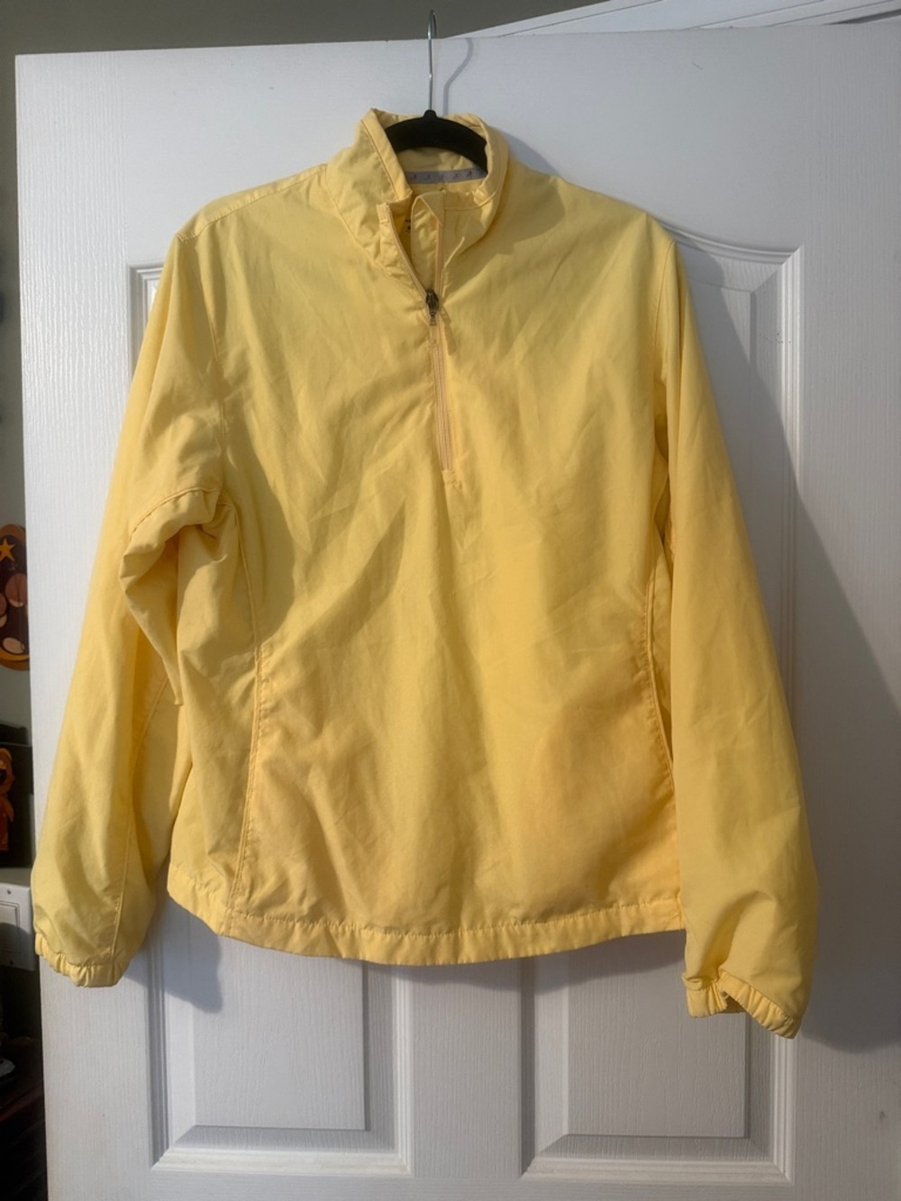 Lightweight Butter Yellow Pullover Windbreaker